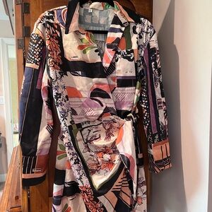 Multicolor wrap dress